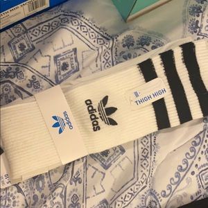 Two pairs of Adidas Thigh High Socks